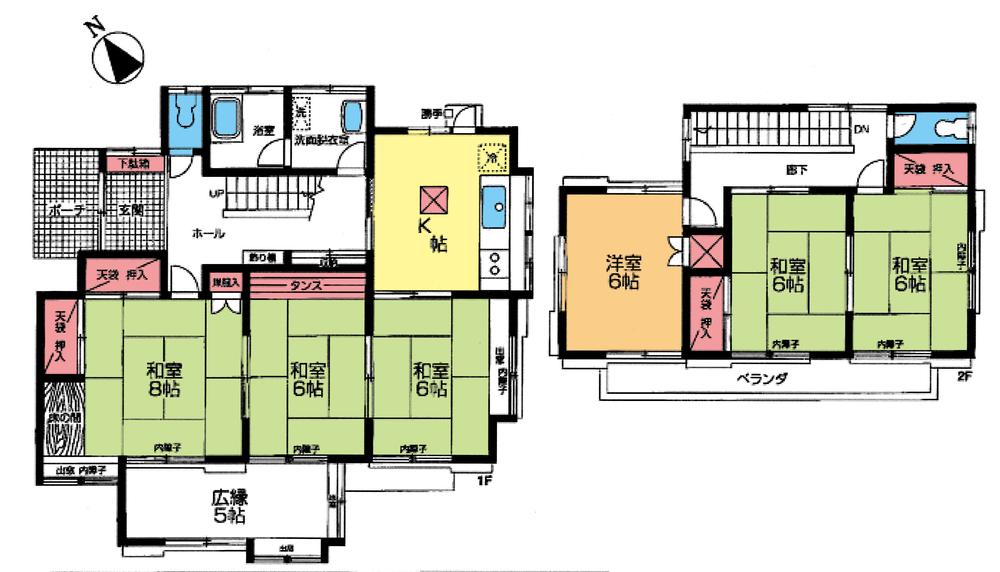 Floor plan. 33,800,000 yen, 6K, Land area 261.41 sq m , Building area 118.2 sq m floor plan
