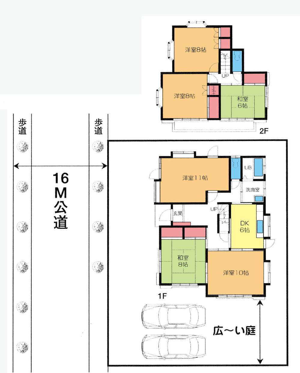 Floor plan. 25,800,000 yen, 6DK, Land area 230.28 sq m , Building area 132.48 sq m floor plan