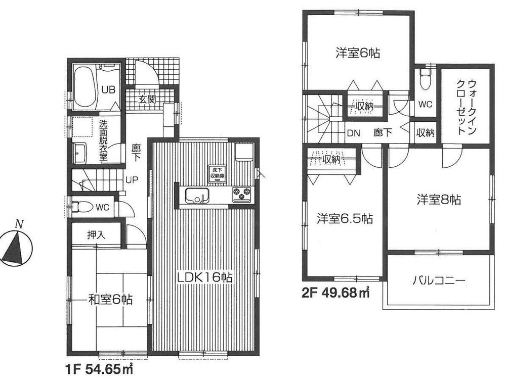 Floor plan. (3 Building), Price 25,800,000 yen, 4LDK, Land area 118.98 sq m , Building area 104.33 sq m