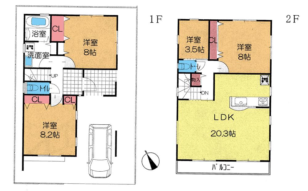 Floor plan. 23.8 million yen, 4LDK, Land area 100 sq m , Building area 118.29 sq m floor plan