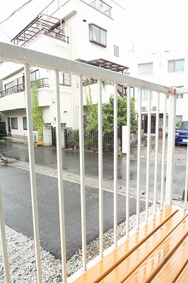 Balcony. It is a photograph of the same type of room.