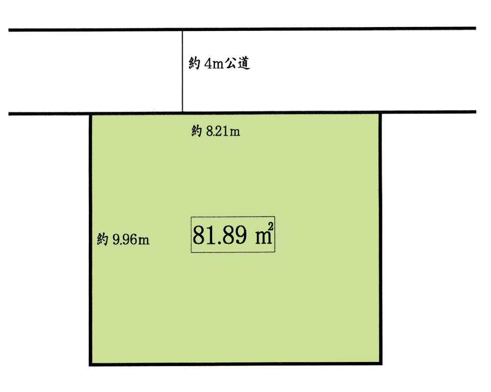 Compartment figure. Land price 5.9 million yen, Land area 81.89 sq m compartment view