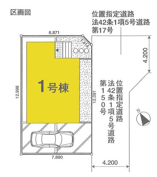Compartment figure. 21,800,000 yen, 3LDK, Land area 102.37 sq m , Building area 95.17 sq m construction cases