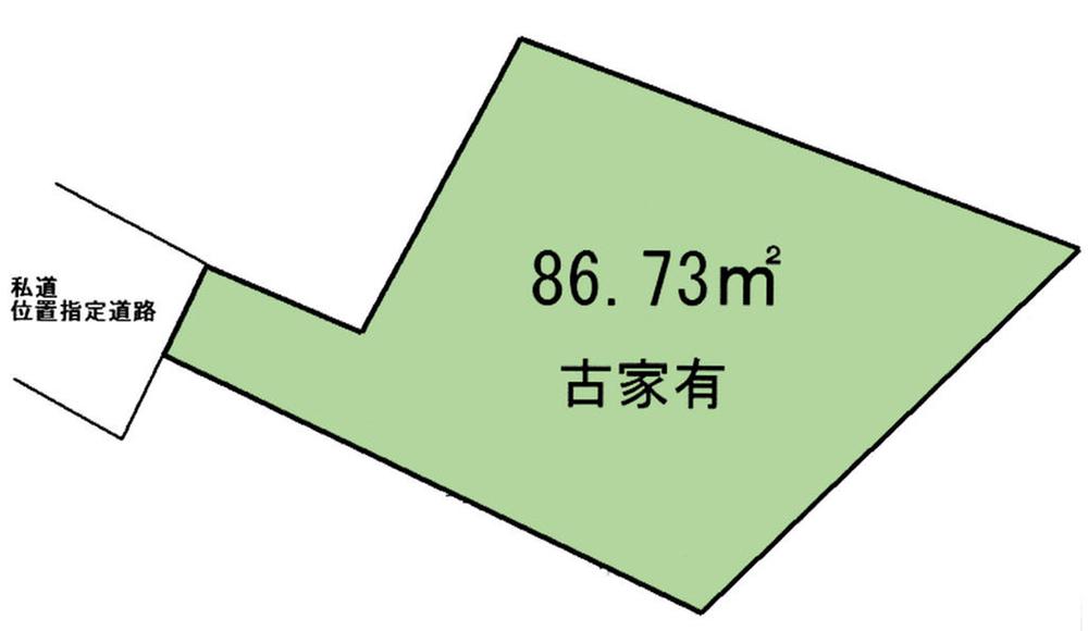 Compartment figure. Land price 5.5 million yen, Land area 86.73 sq m compartment view