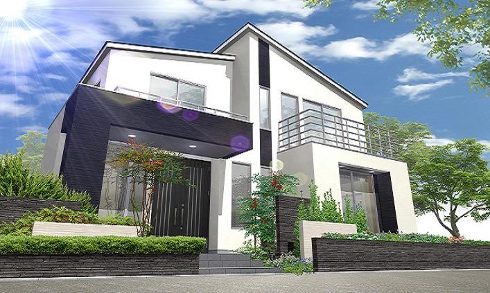 Rendering (appearance). (Complete image) bright tones and white appearance. The color of the outer wall, It is possible that you select the pattern Feel free to. 