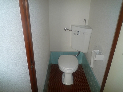 Toilet. It is a photograph of another in Room. 