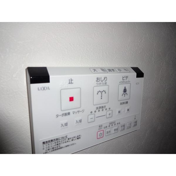 Toilet. Wall remote control