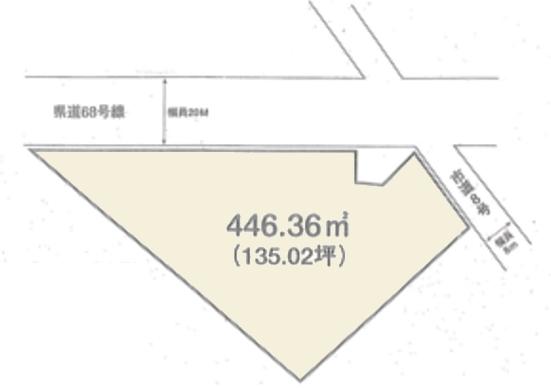Compartment figure. Land price 60 million yen, Land area 446.36 sq m
