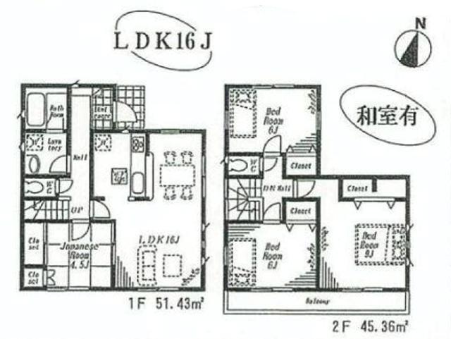 Floor plan. (8 Building), Price 43,800,000 yen, 4LDK, Land area 100.09 sq m , Building area 96.79 sq m