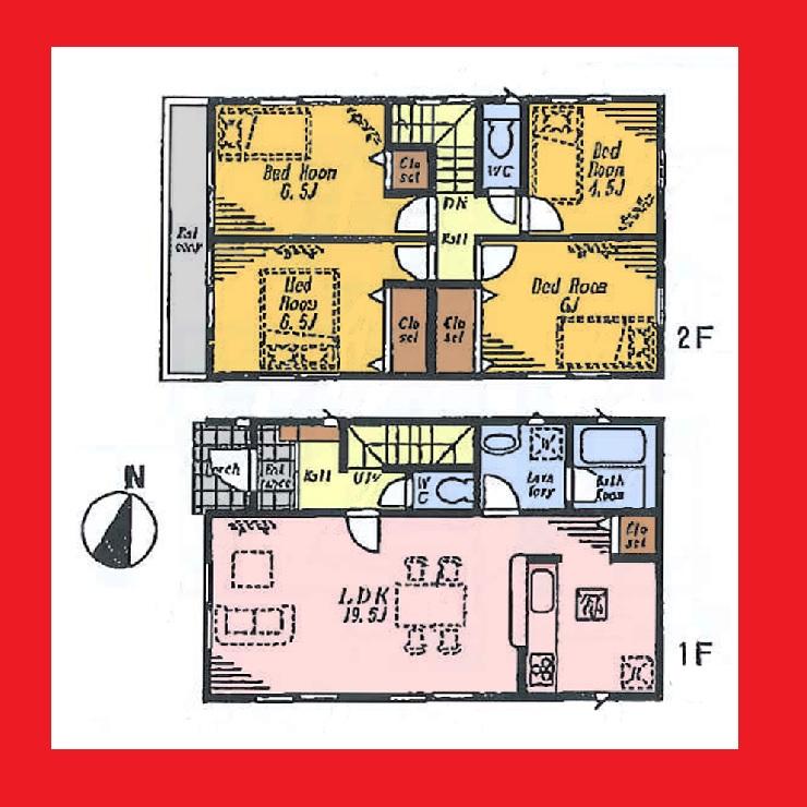 Floor plan. (12 Building), Price 39,800,000 yen, 4LDK, Land area 100.09 sq m , Building area 94.77 sq m