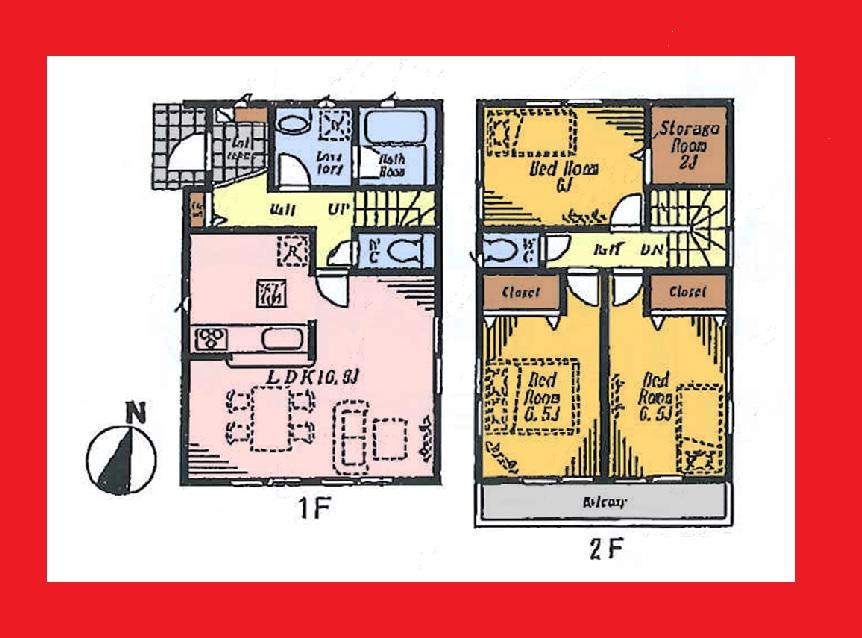 Floor plan. (14 Building), Price 37,800,000 yen, 3LDK+S, Land area 100.05 sq m , Building area 85.86 sq m