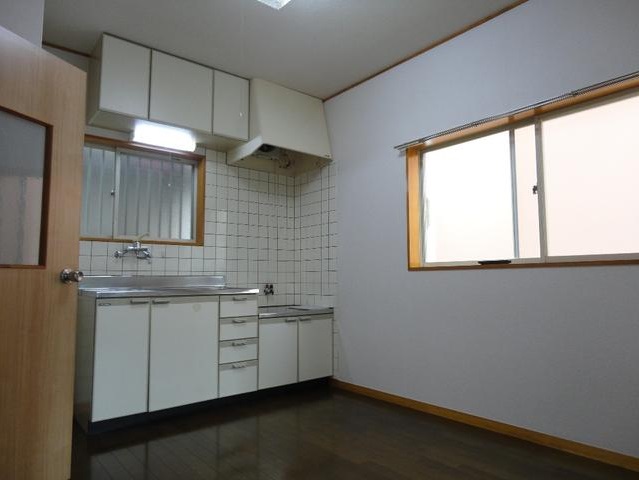 Kitchen. The window in the corner room multiple-