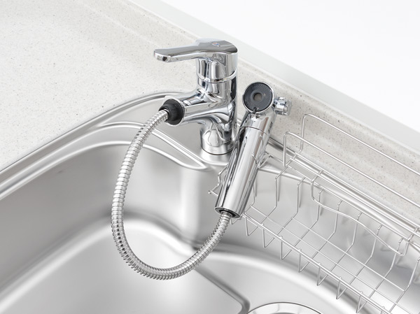 Kitchen.  [Single lever shower faucet] It has established a single-lever shower faucet with a built-in water purification cartridge.  ※ Cartridge replacement costs will be separately paid.