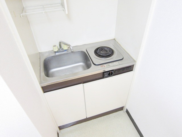 Kitchen. A small kitchen, Electric stove