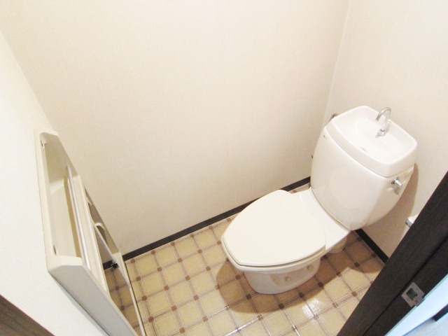 Toilet. Clear some space