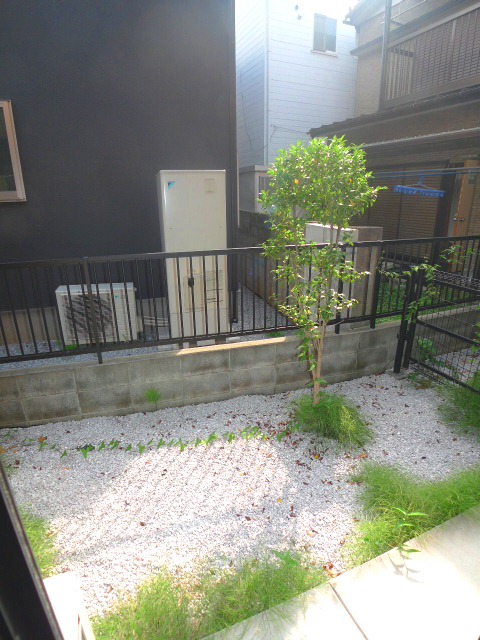 Balcony. There is a spacious garden