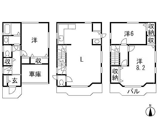 Floor plan. 35,800,000 yen, 3LDK, Land area 50.14 sq m , Building area 91.29 sq m