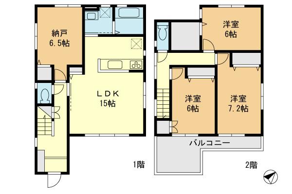 Floor plan. Price 26,800,000 yen, 3LDK+S, Land area 108.7 sq m , Building area 100.19 sq m