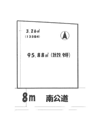 Compartment figure. Land price 14.8 million yen, Land area 99.14 sq m compartment view