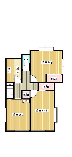 Floor plan. 16 million yen, 4LDK + S (storeroom), Land area 118.61 sq m , Building area 96.46 sq m 2 floor Floor Plan