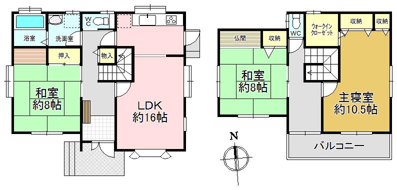 Floor plan. 20.8 million yen, 3LDK+S, Land area 110 sq m , Building area 113.44 sq m Article builder construction