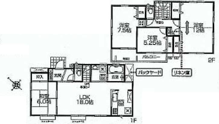 Floor plan. 28,900,000 yen, 4LDK, Land area 156.11 sq m , Building area 111.37 sq m