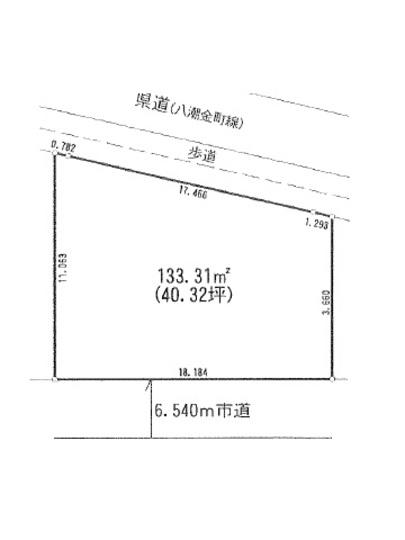 Compartment figure. Land price 24 million yen, Land area 133.31 sq m compartment view