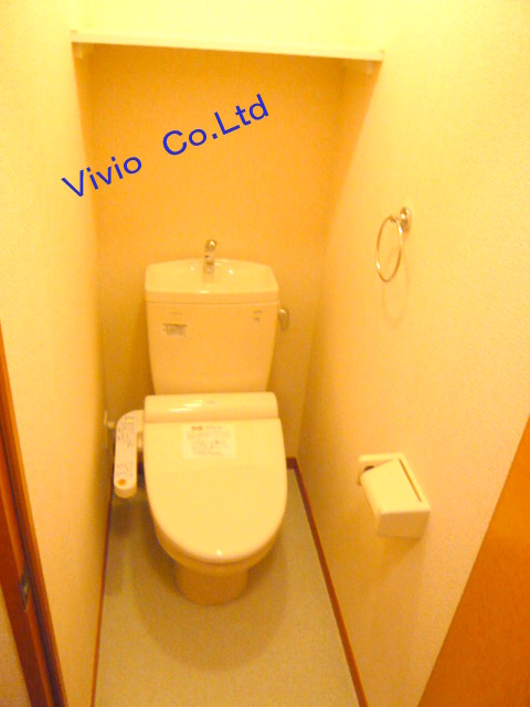 Toilet. Washlet is equipped with toilet.