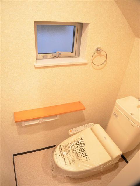 Toilet. Ventilation is also firmly