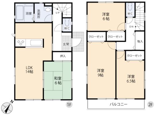 Floor plan. 23.8 million yen, 4LDK, Land area 111.31 sq m , Building area 99.36 sq m floor plan