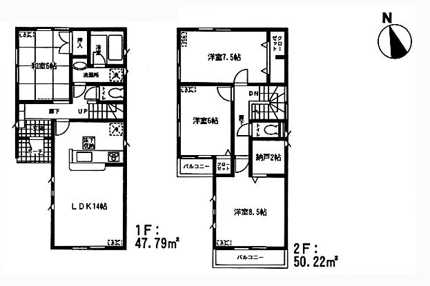 Floor plan. 27,800,000 yen, 4LDK, Land area 100.5 sq m , Building area 98.01 sq m floor plan