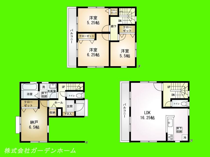 Floor plan. (2), Price 23.8 million yen, 3LDK+S, Land area 75.01 sq m , Building area 114.26 sq m