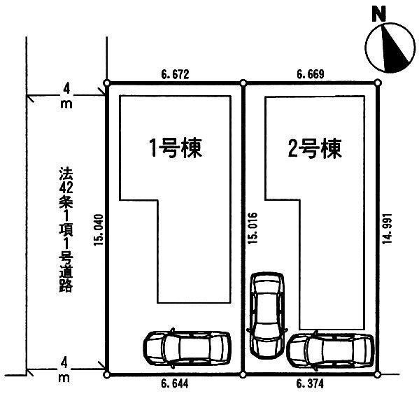 Compartment figure. 27,800,000 yen, 4LDK + S (storeroom), Land area 100.05 sq m , Spacious grounds provided with a room with a building area of ​​98.01 sq m next door