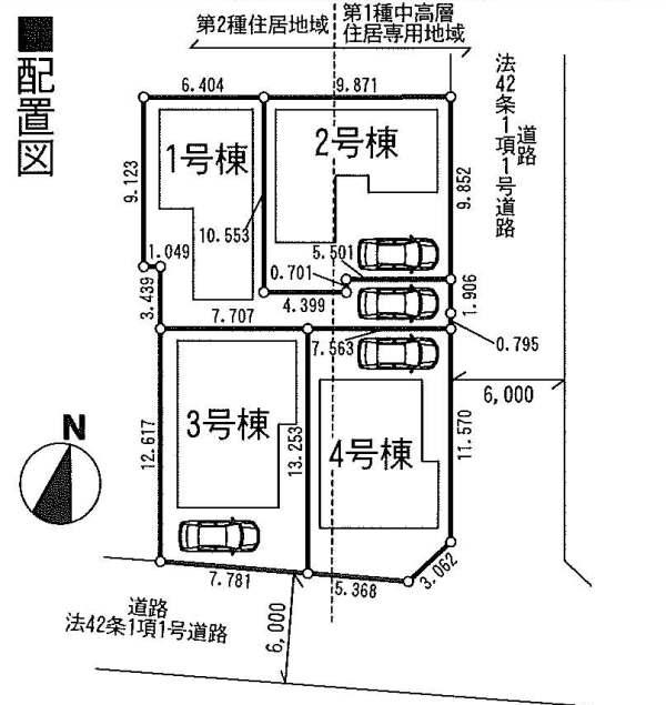 The entire compartment Figure. All four buildings subdivision