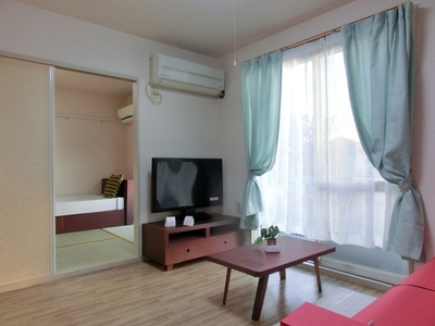 Living and room. Model room implementation in! It is may be used widely opened the door!