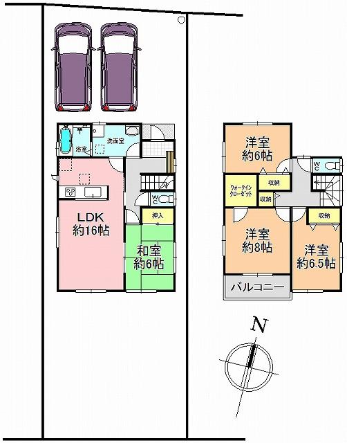 Floor plan. 32,800,000 yen, 4LDK+S, Land area 179 sq m , Building area 105.99 sq m