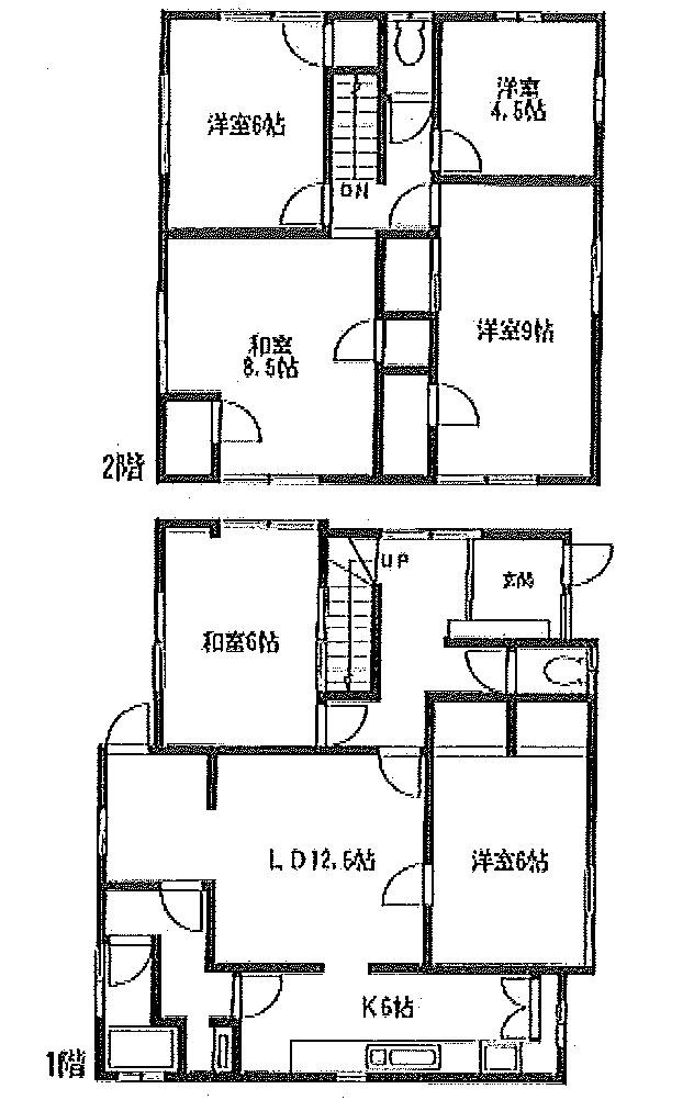 Floor plan. 19,800,000 yen, 6LDK, Land area 137.84 sq m , Building area 130.78 sq m floor plan