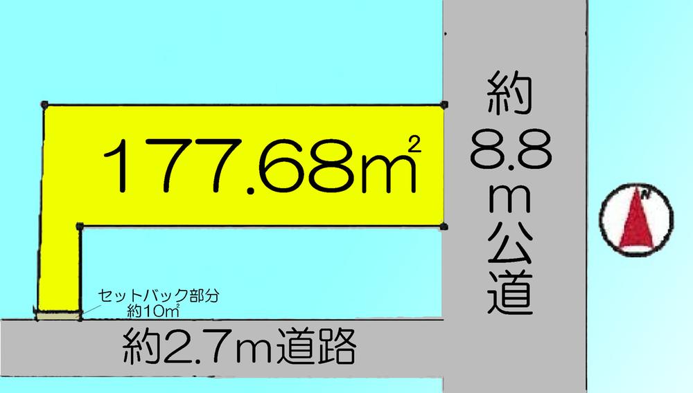 Compartment figure. Land price 30 million yen, Land area 177.68 sq m