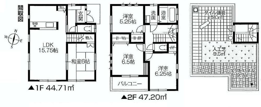 Floor plan. 27,800,000 yen, 4LDK, Land area 88.91 sq m , Building area 96.05 sq m
