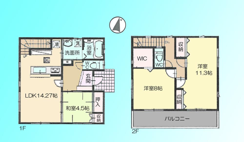 Floor plan. 35,800,000 yen, 3LDK, Land area 167.17 sq m , Building area 97.71 sq m