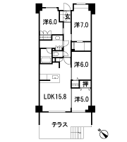 Floor: 4LDK + WIC, the occupied area: 88.03 sq m