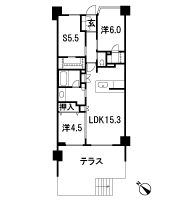 Floor: 2LDK + S + 2WIC, occupied area: 71.65 sq m
