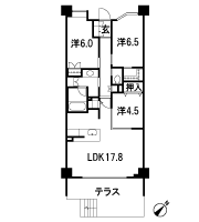 Floor: 3LDK + WIC, the occupied area: 77.52 sq m