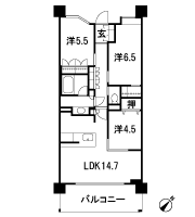 Floor: 3LDK + WIC, the occupied area: 71.33 sq m