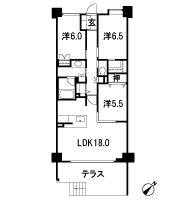 Floor: 3LDK + WIC, the occupied area: 81.08 sq m