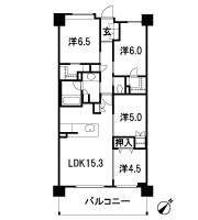 Floor: 4LDK + 2WIC, occupied area: 83.04 sq m