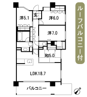 Floor: 4LDK + WIC, the occupied area: 93.87 sq m