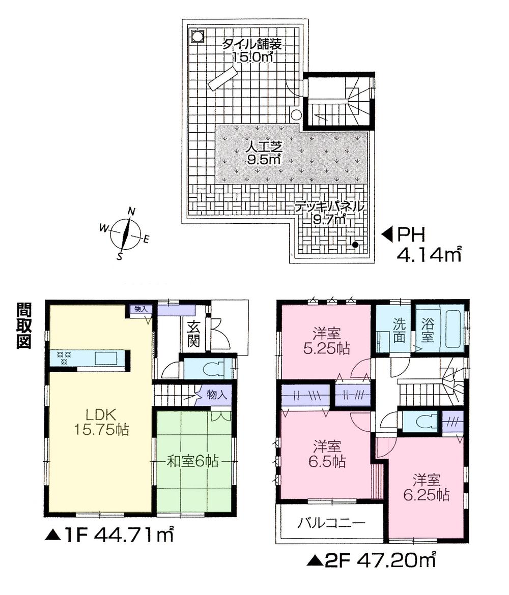 Floor plan. 27,800,000 yen, 4LDK, Land area 88.15 sq m , Building area 96.05 sq m