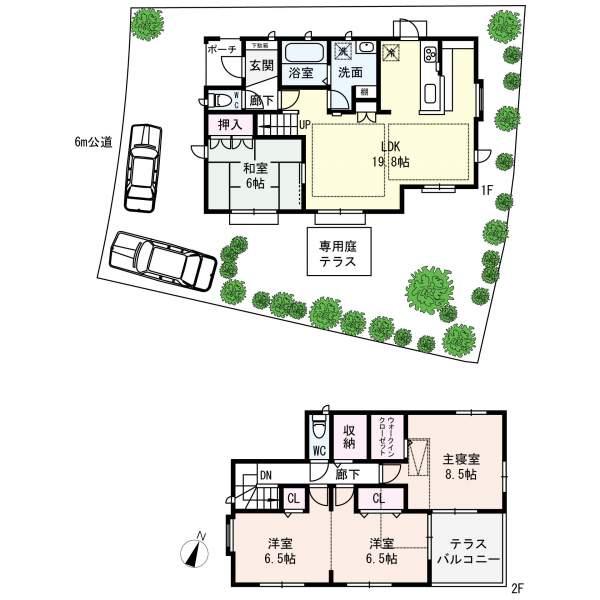 Floor plan. 37,800,000 yen, 4LDK, Land area 170.19 sq m , Building area 110.13 sq m