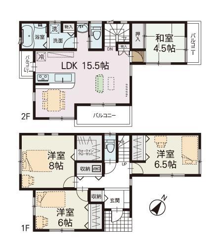 Floor plan. (F Building), Price 41,500,000 yen, 4LDK, Land area 150.7 sq m , Building area 102.67 sq m